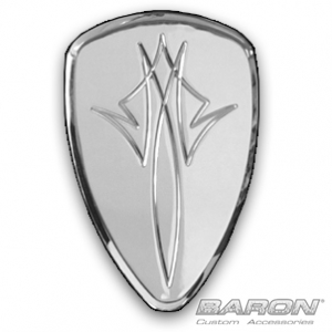 BIG AIR KIT COVER <br>PINSTRIPE, CHROME